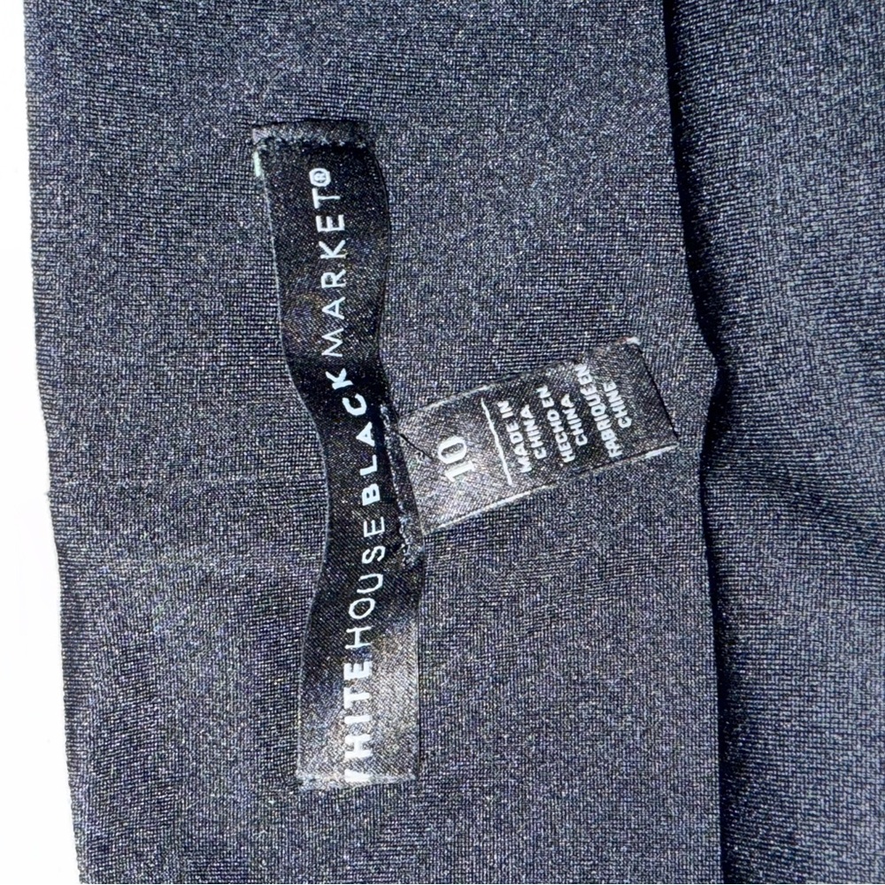 White House Black Market Strapless Black and White Dress - Picture 3 of 4